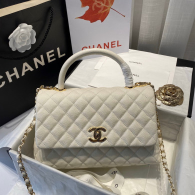 Flap Bag with Top Handle, CHANEL Handbags