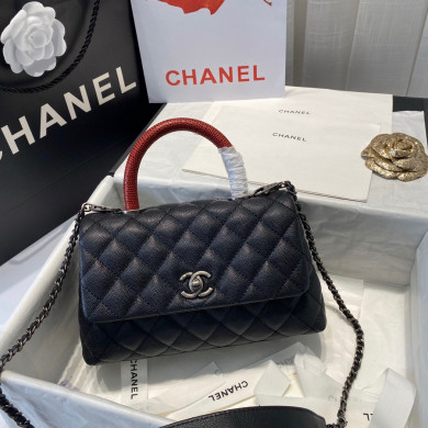 Small Flap Bag with Top Handle, CHANEL Handbags
