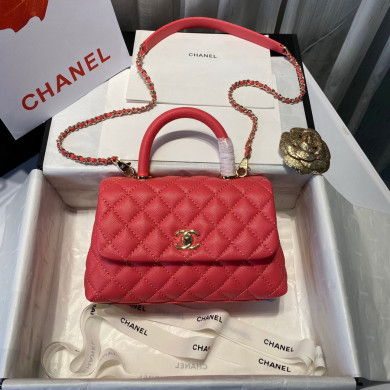 Small Flap Bag with Top Handle, CHANEL Handbags