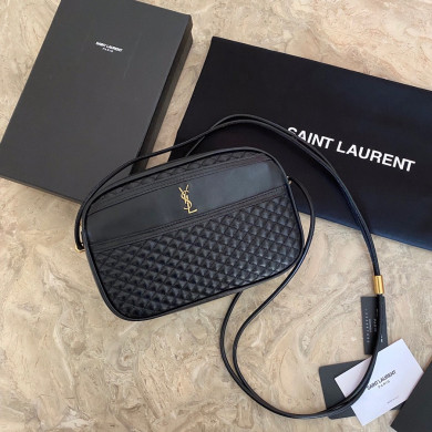 648990 VICTOIRE CAMERA BAG IN QUILTED LAMBSKIN, YSL Saint Laurent