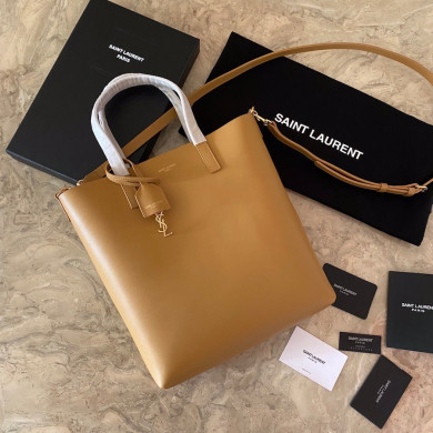 600307 SHOPPING BAG SAINT LAURENT TOY IN SUPPLE LEATHER, YSL Saint Laurent