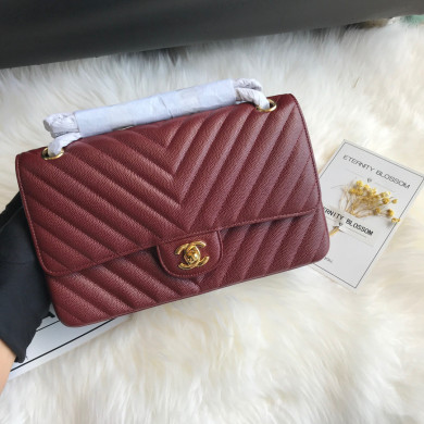 A01112, Classic Handbag, Chanel handbag, Grained Calfskin / caviar