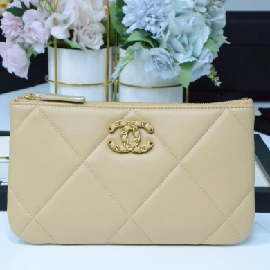 chanel 19 small pouch , chanel small leather goods