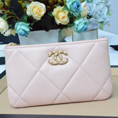 chanel 19 small pouch , chanel small leather goods