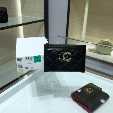 chanel 19 card holder, chanel small leather goods