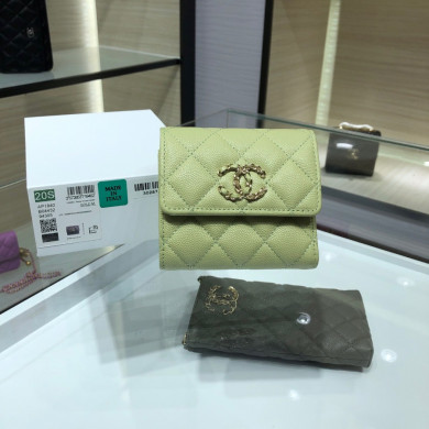 chanel 19 small flap wallet, CHANEL