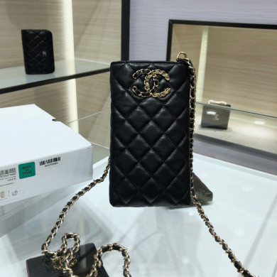 chanel 19 phone case with chain, CHANEL