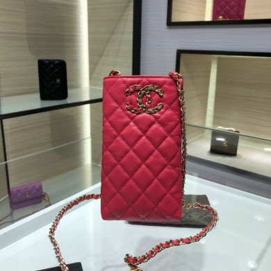 chanel 19 phone case with chain, CHANEL