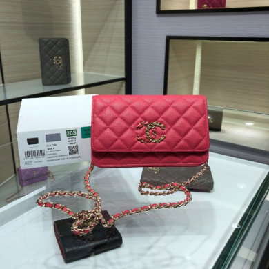 wallet on chain, CHANEL SMALL LEATHER GOODS