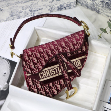 DIOR OBLIQUE EMBROIDERED Satin BAG, DIOR SHOULDER BAG
