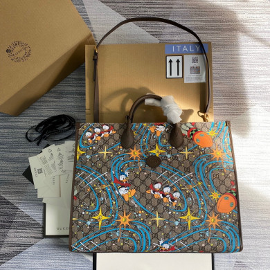 650037 Disney x Gucci Donald Duck tote bag
