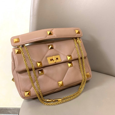 LARGE ROMAN STUD THE SHOULDER BAG IN NAPPA WITH CHAIN,  Valentino bag