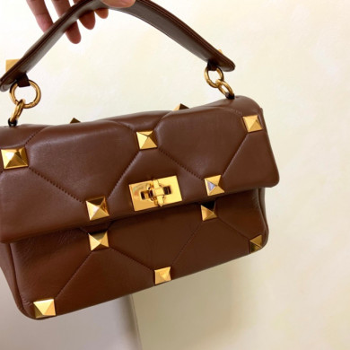 LARGE ROMAN STUD THE SHOULDER BAG IN NAPPA WITH CHAIN,  Valentino bag