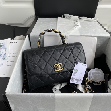 AS2478 mini flap bag with top handle