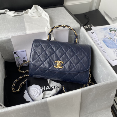 AS2478 mini flap bag with top handle