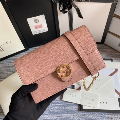 510314 GG Marmont leather mini chain bag, GUCCI