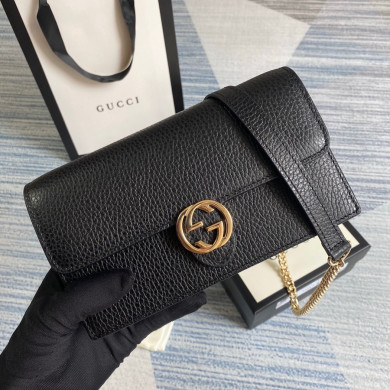510314 GG Marmont leather mini chain bag, GUCCI