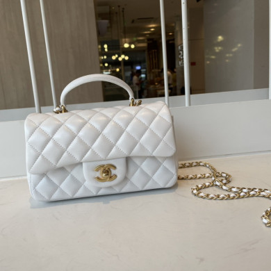 AS2431 mini flap bag with top handle