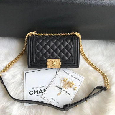 A67085, Small BOY CHANEL Handbag, Calfskin