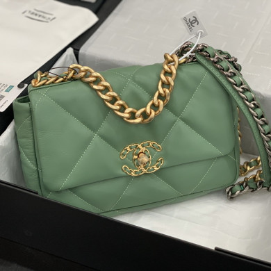 AS1160 chanel 19 small flap bag, CHANEL HANDBAGS