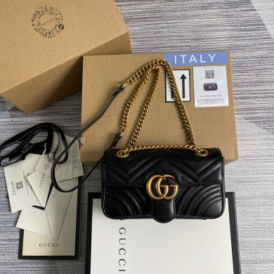 446744 GG Marmont matelassé mini bag, GUCCI Shoulder Bags for Women