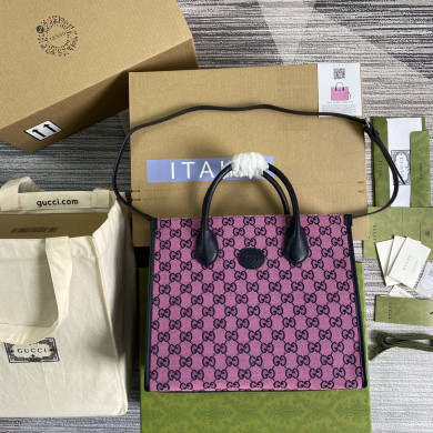 659983  GG Multicolor small tote bag