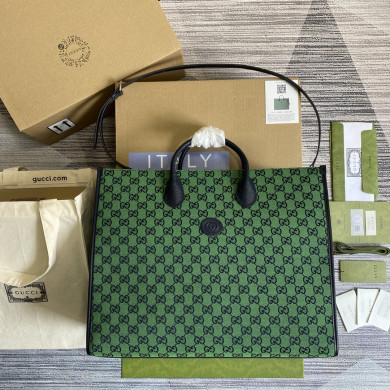 659980  GG Multicolor large tote bag