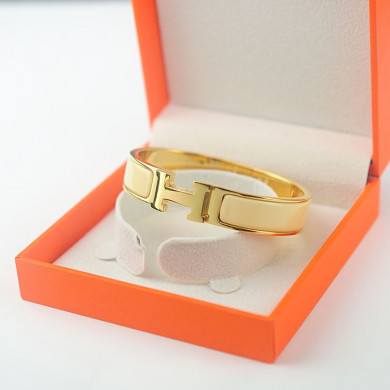 Hermes Bracelets & Bangles Stainless Steel, Perimeter 17cm, width 12mm, thick 3mm