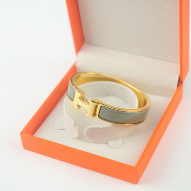 Hermes Bracelets & Bangles Stainless Steel, Perimeter 17cm, width 12mm, thick 3mm