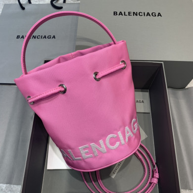 WOMEN'S WHEEL XS DRAWSTRING BUCKET, BALENCIAGA HANDBAG
