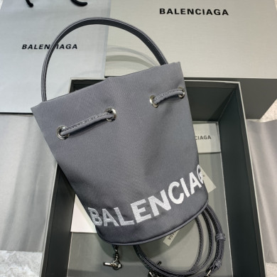 WOMEN'S WHEEL XS DRAWSTRING BUCKET, BALENCIAGA HANDBAG
