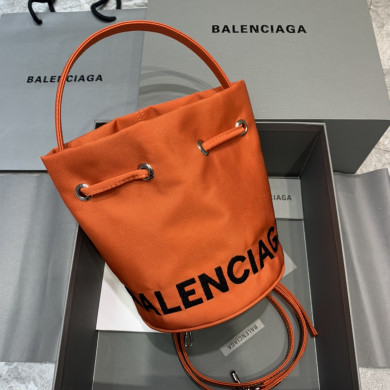 WOMEN'S WHEEL XS DRAWSTRING BUCKET, BALENCIAGA HANDBAG