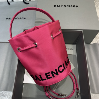 WOMEN'S WHEEL XS DRAWSTRING BUCKET, BALENCIAGA HANDBAG