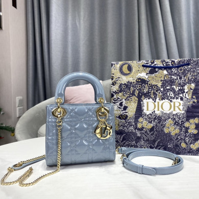 MINI LADY DIOR LAMBSKIN BAG, Strap long about 120cm, Christian Dior CD Handbags