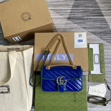 446744 GG Marmont mini matelassé shoulder bag