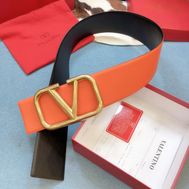 REVERSIBLE VLOGO SIGNATURE BELT IN GLOSSY CALFSKIN 70 MM / 2.8 IN.