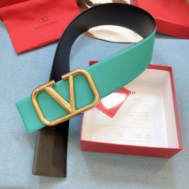 REVERSIBLE VLOGO SIGNATURE BELT IN GLOSSY CALFSKIN 70 MM / 2.8 IN.