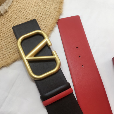 REVERSIBLE VLOGO SIGNATURE BELT IN GLOSSY CALFSKIN 70 MM / 2.8 IN.