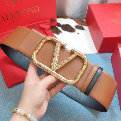 REVERSIBLE VLOGO SIGNATURE BELT IN GLOSSY CALFSKIN 70 MM / 2.8 IN.