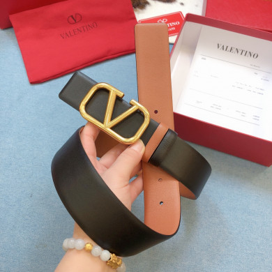 REVERSIBLE VLOGO SIGNATURE BELT IN GLOSSY CALFSKIN 40MM