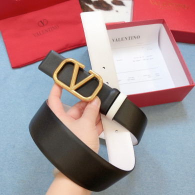 REVERSIBLE VLOGO SIGNATURE BELT IN GLOSSY CALFSKIN 40MM
