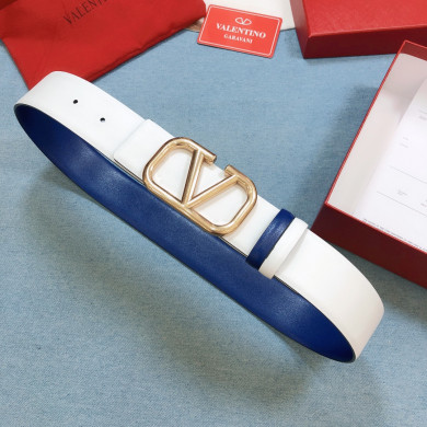 REVERSIBLE VLOGO SIGNATURE BELT IN GLOSSY CALFSKIN 40MM