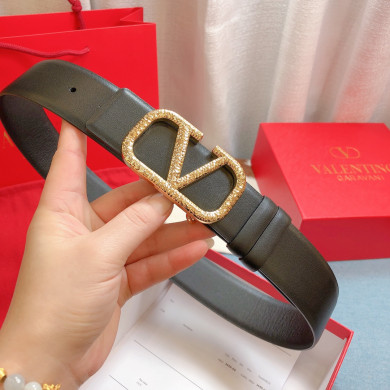 REVERSIBLE VLOGO SIGNATURE BELT IN GLOSSY CALFSKIN 40MM