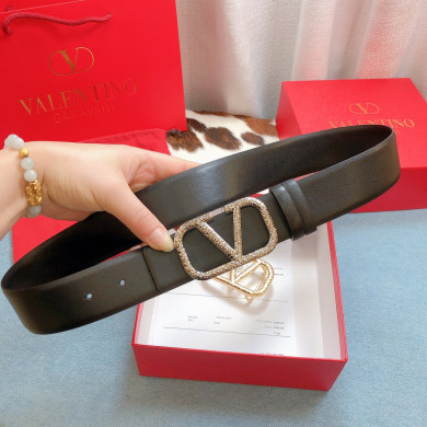 REVERSIBLE VLOGO SIGNATURE BELT IN GLOSSY CALFSKIN 40MM