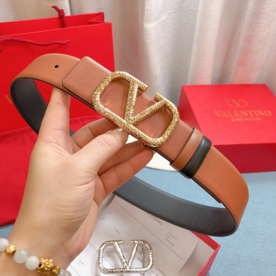 REVERSIBLE VLOGO SIGNATURE BELT IN GLOSSY CALFSKIN 40MM