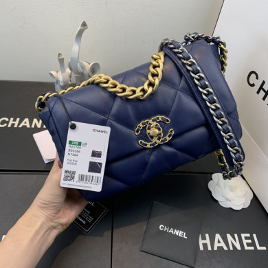 AS1160 chanel 19 small flap bag, CHANEL HANDBAGS