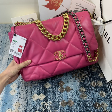 AS1162 chanel 19 maxi flap bag, CHANEL HANDBAGS