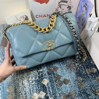 AS1161 chanel 19 large flap bag, CHANEL HANDBAGS