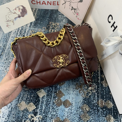 AS1160 chanel 19 small flap bag, CHANEL HANDBAGS