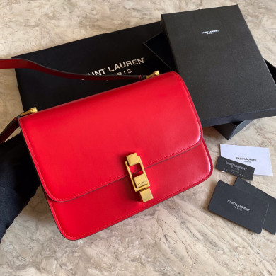 LE CARRE SATCHEL IN BOX SAINT LAURENT LEATHER